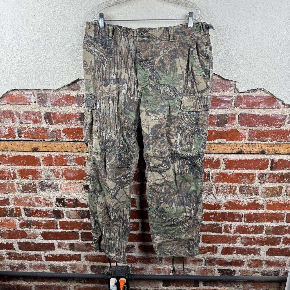 Sports Afield Camo Pants Mens Large Regular Realtree Hunting Cargo USA Outdoor